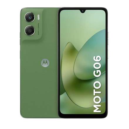 Celular Motorola Moto G06 Dual SIM 6.9” 120Hz 256GB /4GB+8GB RAM Boost 50MP AI IP64 5200mAh - Verde